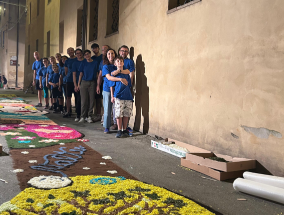Un’infiorata speciale per Valter Baldaccini e i 10 anni della Fondazione